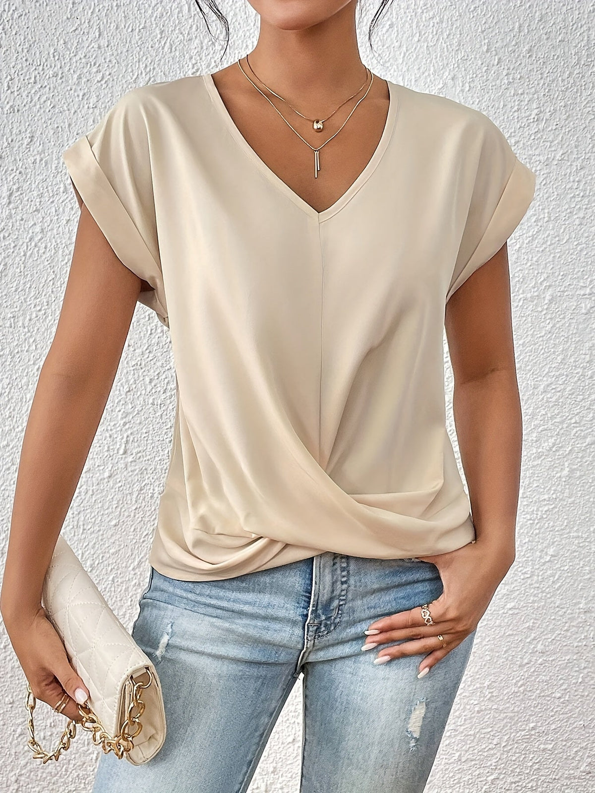 Van Dijkman Mode® | Comfortabel T-shirt met elegante halslijn