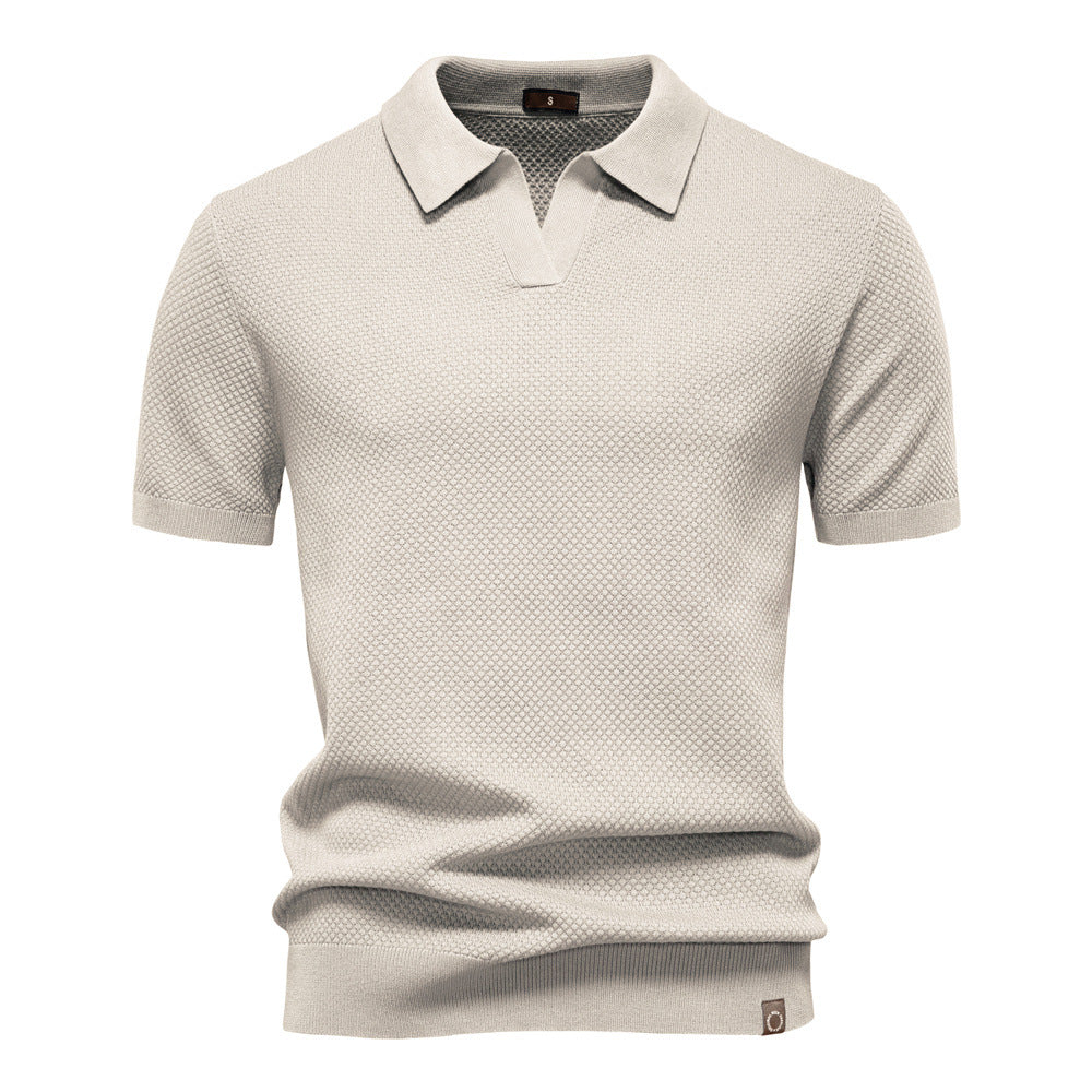 Van Dijkman Mode® | Elegante Polo met Korte Mouwen