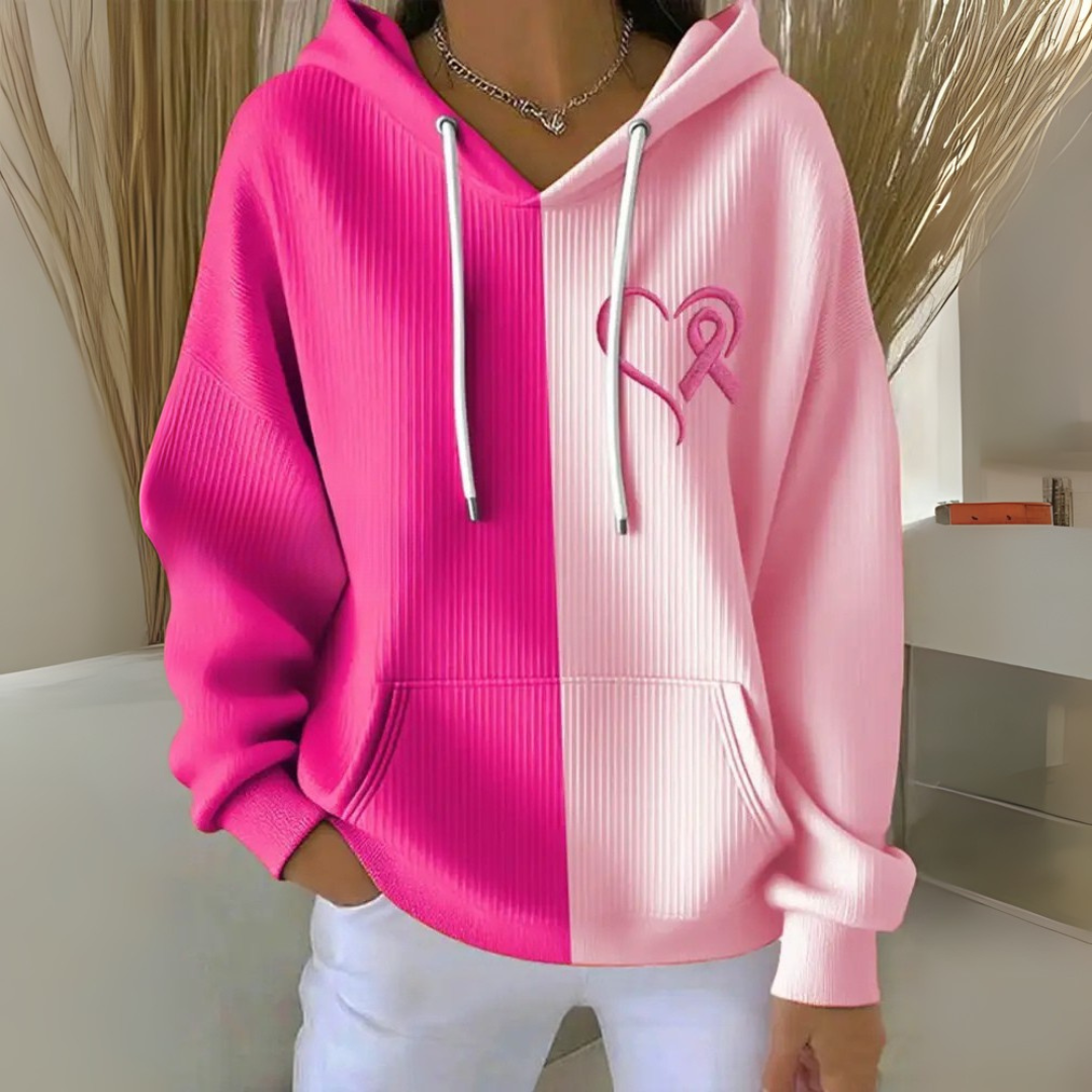 Van Dijkman Mode® | Casual Dameshoodie met Hartmotief