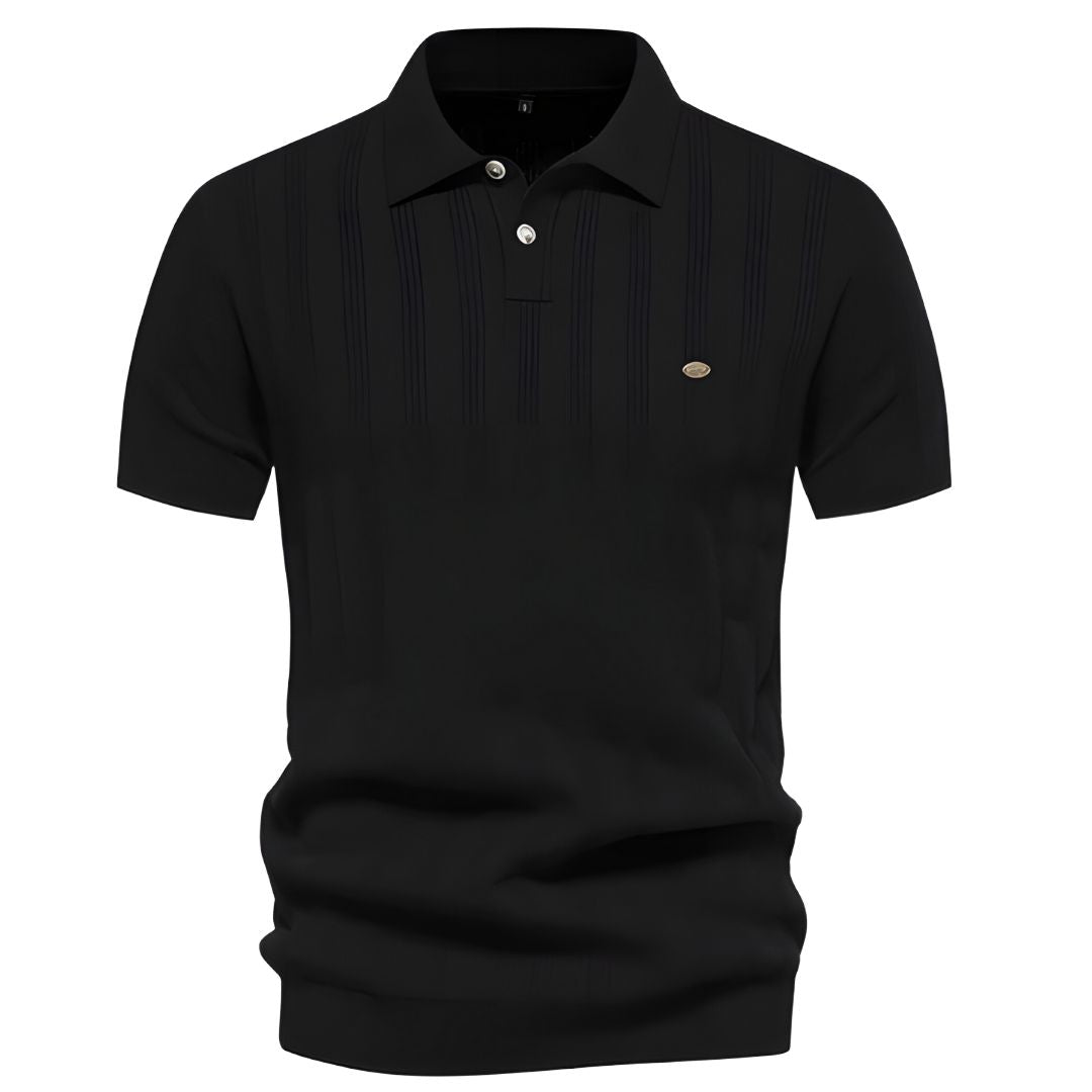 Van Dijkman Mode® | Casual Heren Poloshirt met Streepdesign