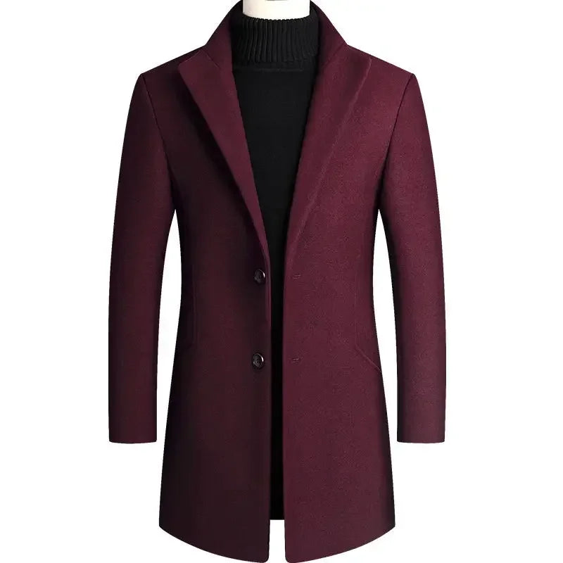 Van Dijkman Mode® | Kasjmier-Wollen Heren Trenchcoat