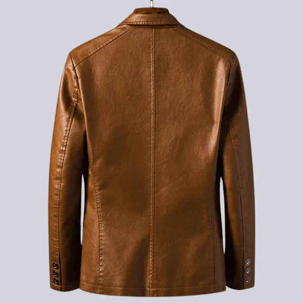Linden Mode | Comfortabele Lederen Heren Blazer