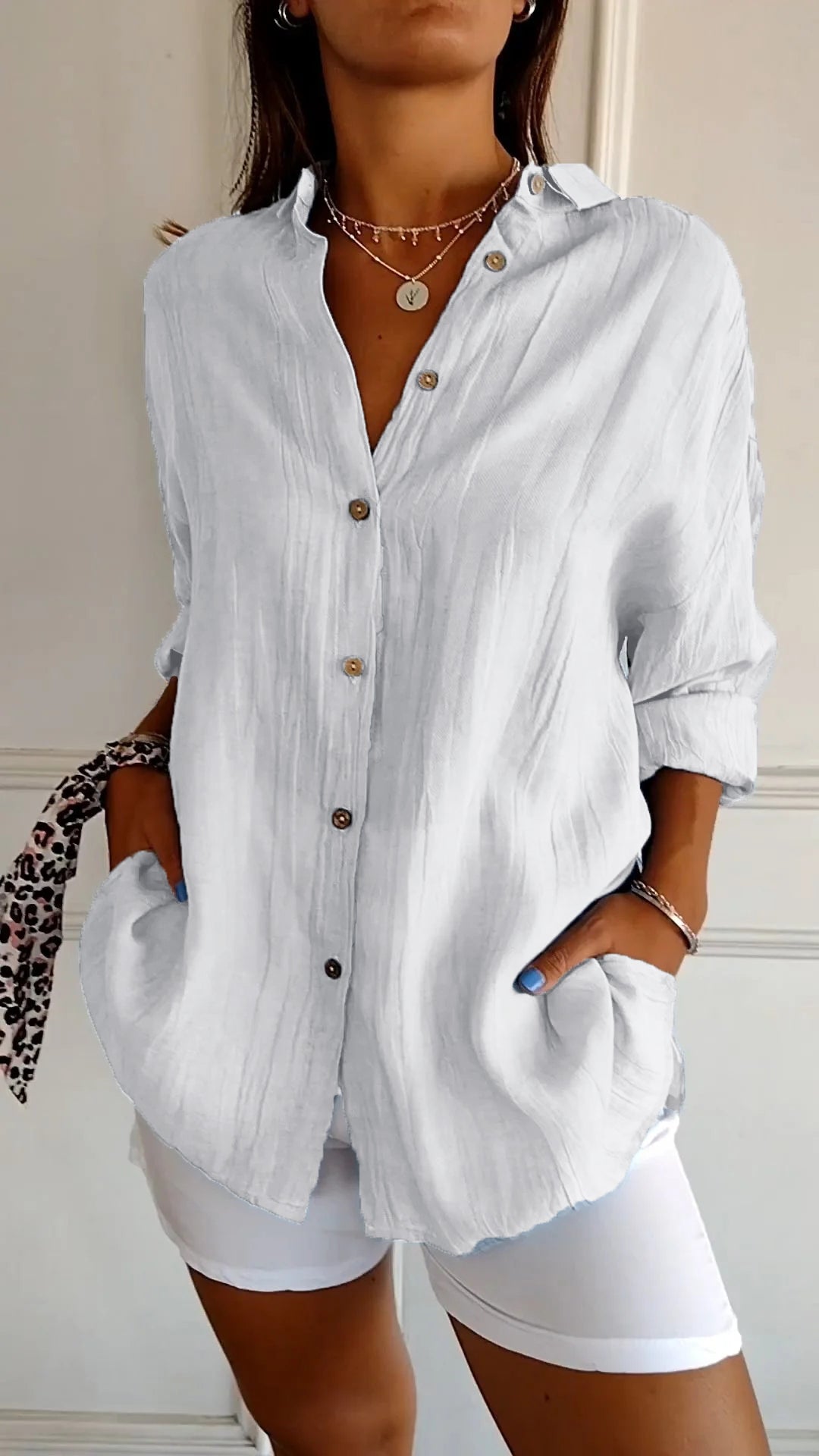 Van Dijkman Mode® | Klassieke Vouwblouse