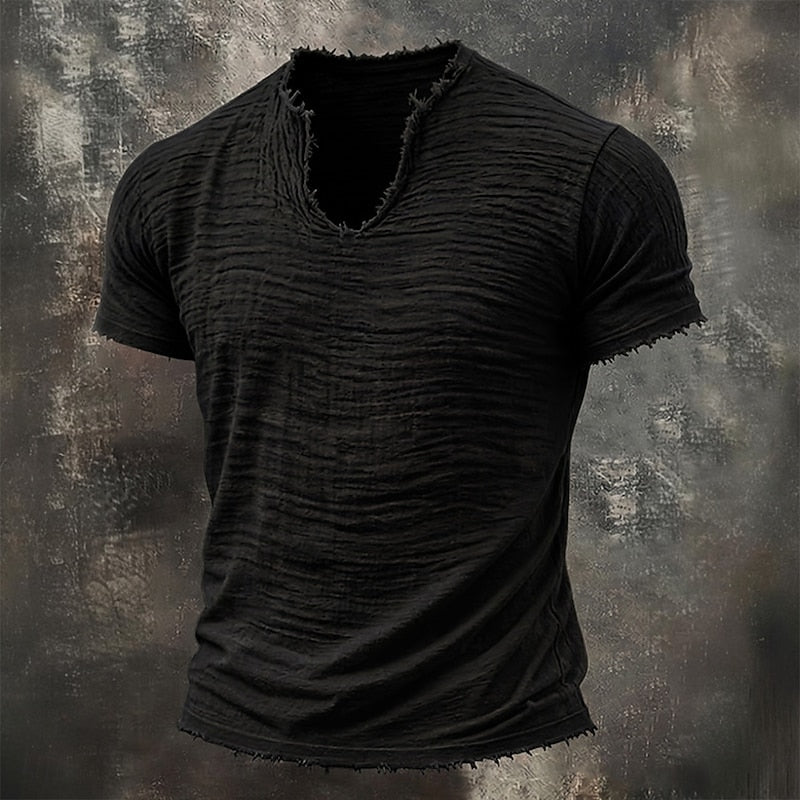 Van Dijkman Mode® | V-hals T-shirt