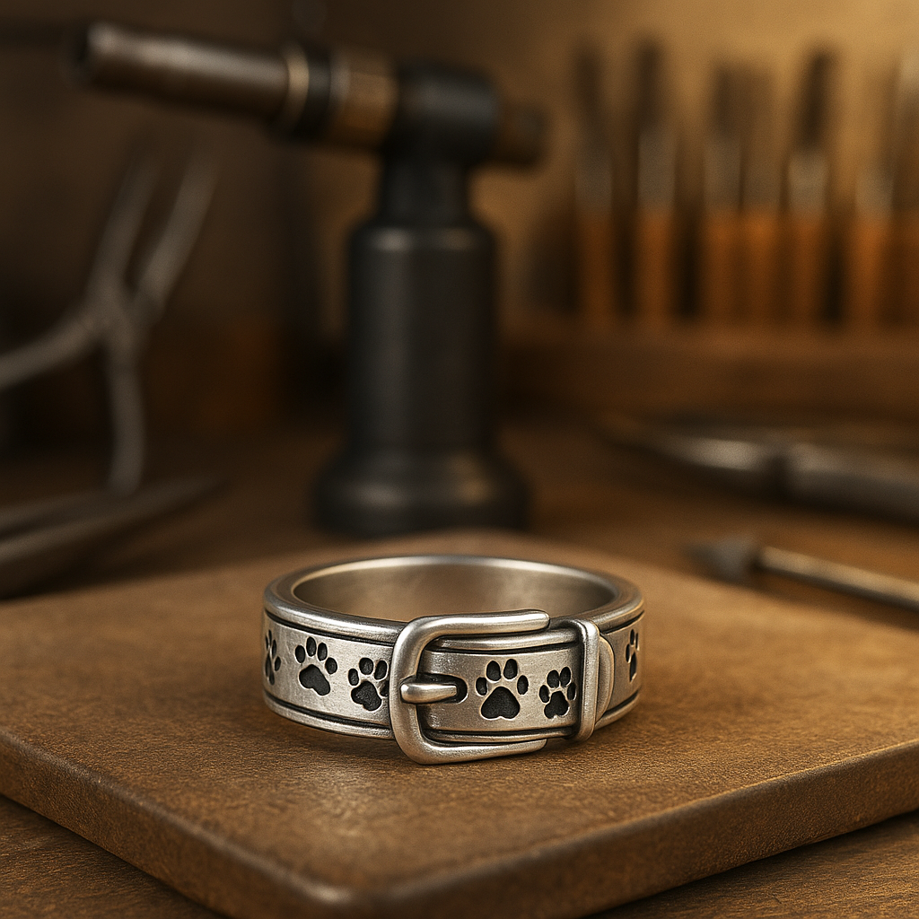 Levii Ring met Schattige Halsband Hond