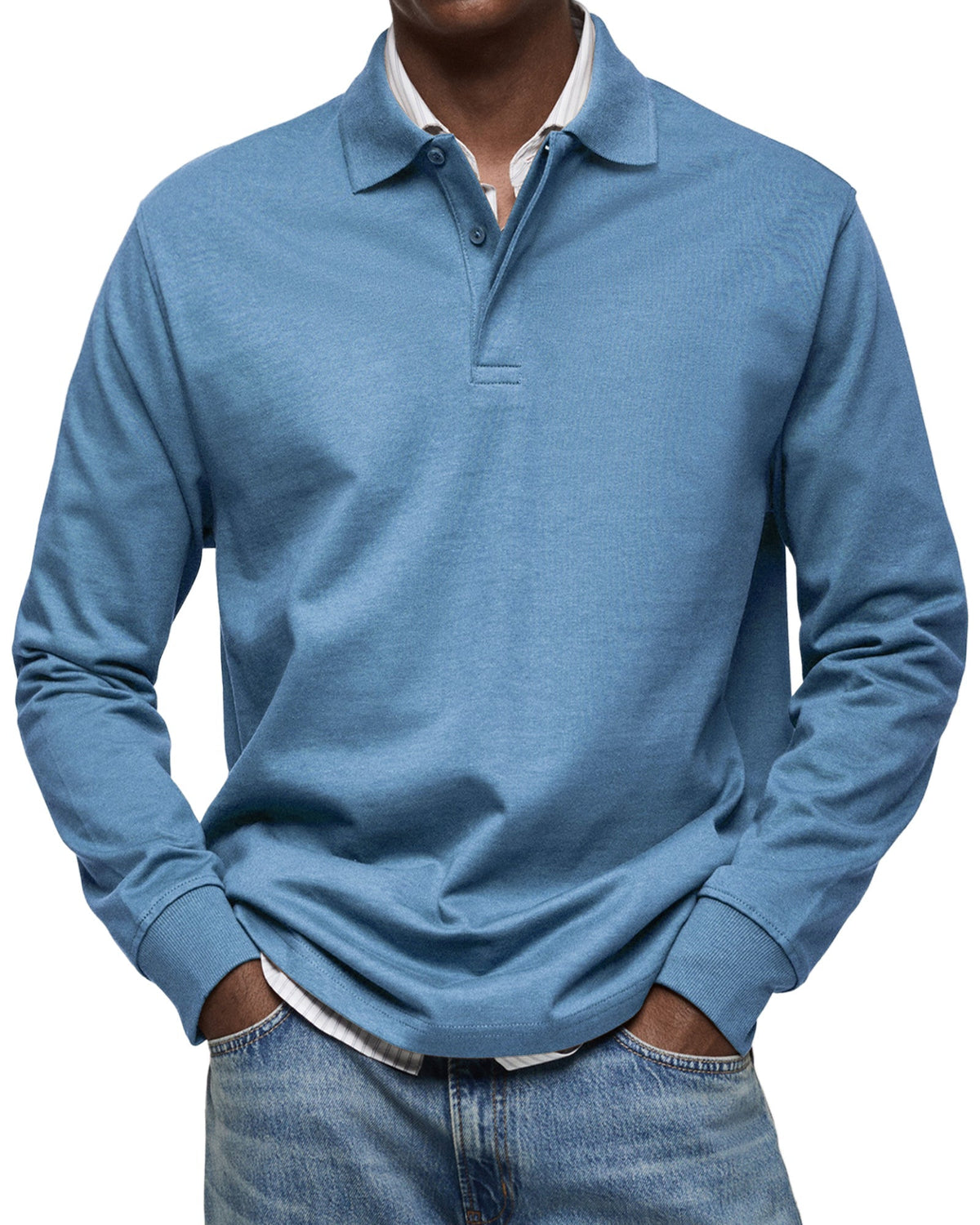 Levii RIKO Polo Lange Mouw detail