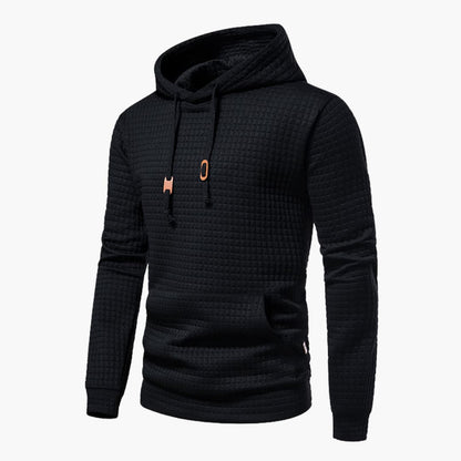 Van Dijkman Mode® | Hoodie met Ruitpatroon
