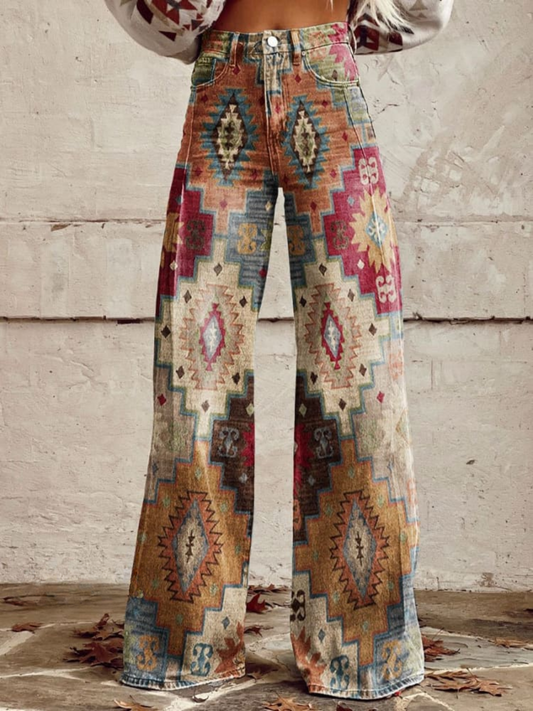Linden Mode | Retro Chevron Broek