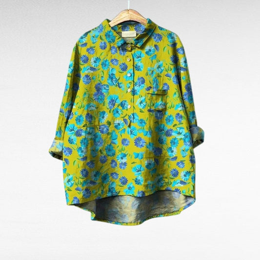 Linden Mode | Frisse Zomerblouse met Artistiek Detail