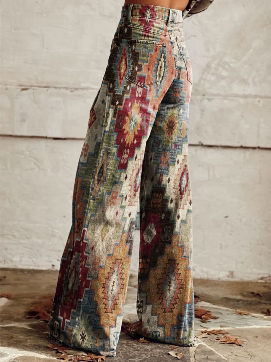 Linden Mode | Retro Chevron Broek