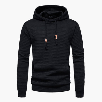 Van Dijkman Mode® | Hoodie met Ruitpatroon