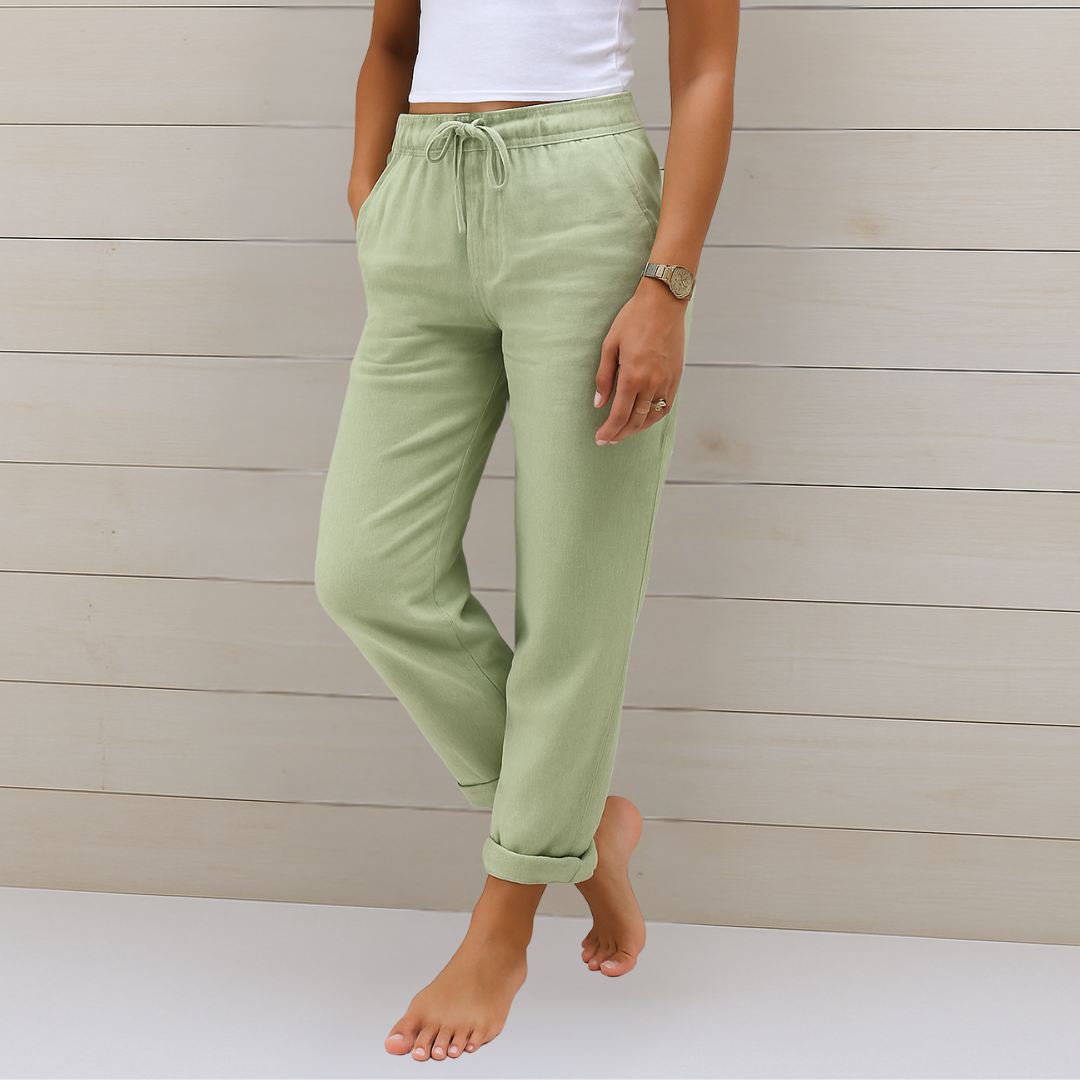 Linden Mode | comfortabele ademende linnen stretchbroek