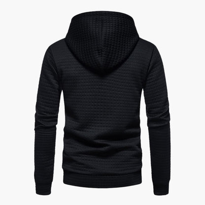 Van Dijkman Mode® | Hoodie met Ruitpatroon