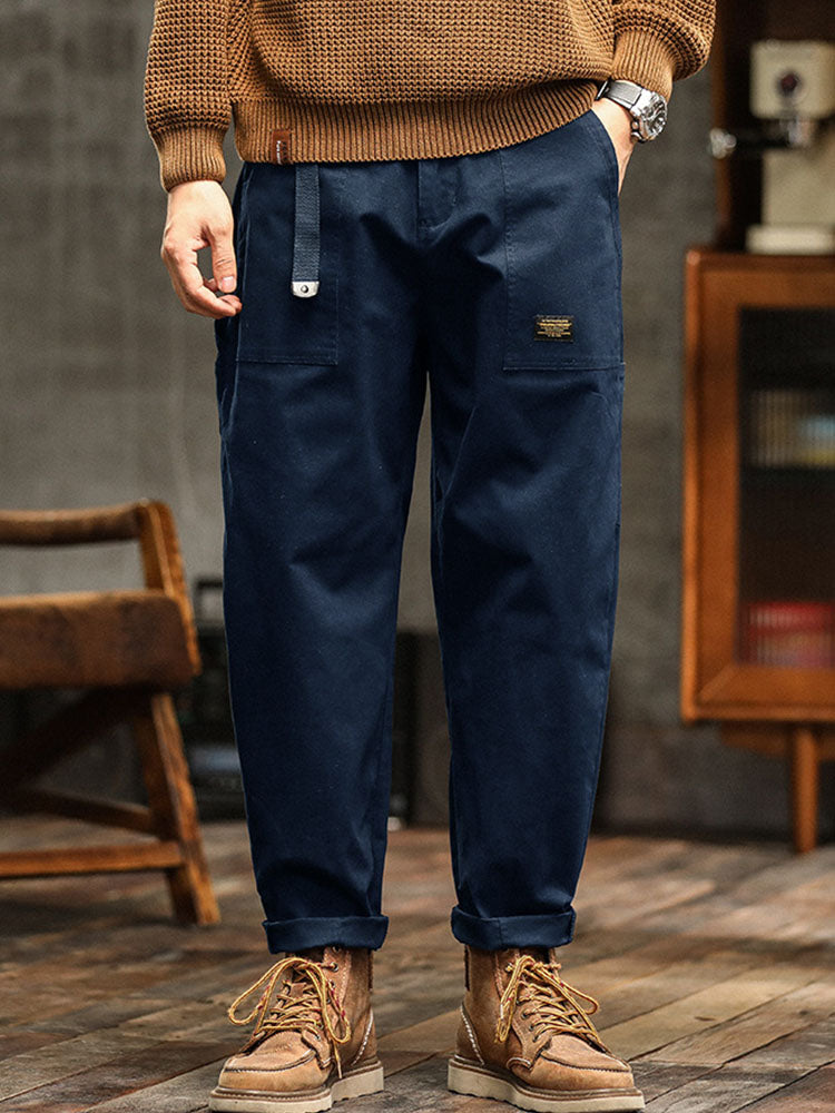 Van Dijkman Mode® | Heren Utility Broek in Vintage Stijl