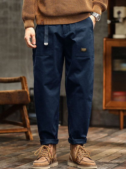 Van Dijkman Mode® | Heren Utility Broek in Vintage Stijl