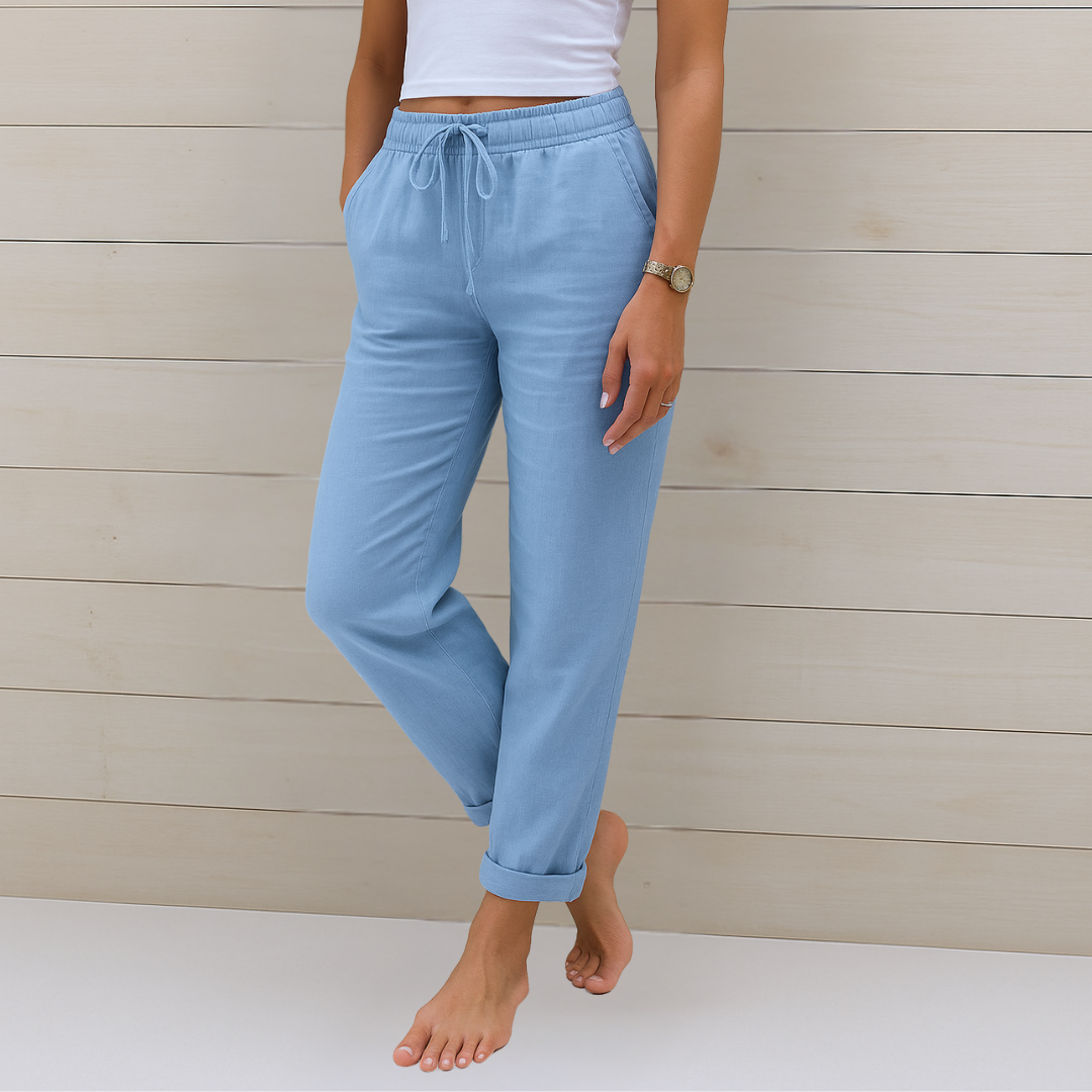 Linden Mode | comfortabele ademende linnen stretchbroek