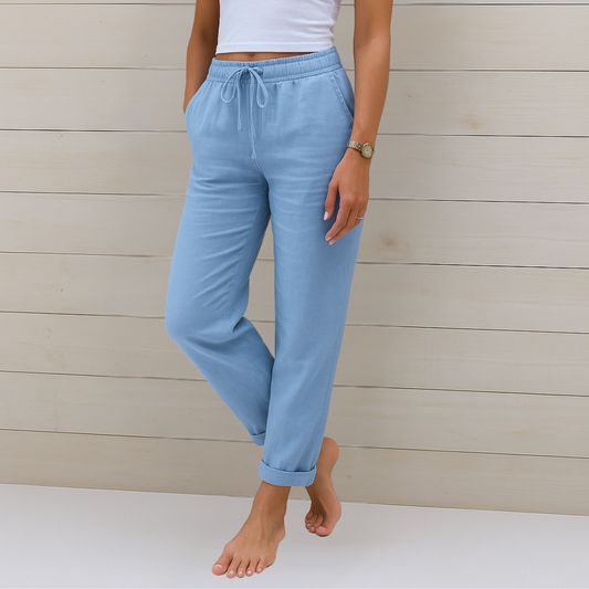 Linden Mode | comfortabele ademende linnen stretchbroek