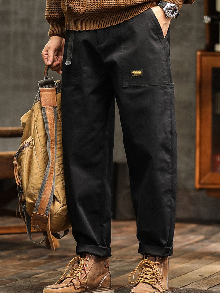 Van Dijkman Mode® | Heren Utility Broek in Vintage Stijl