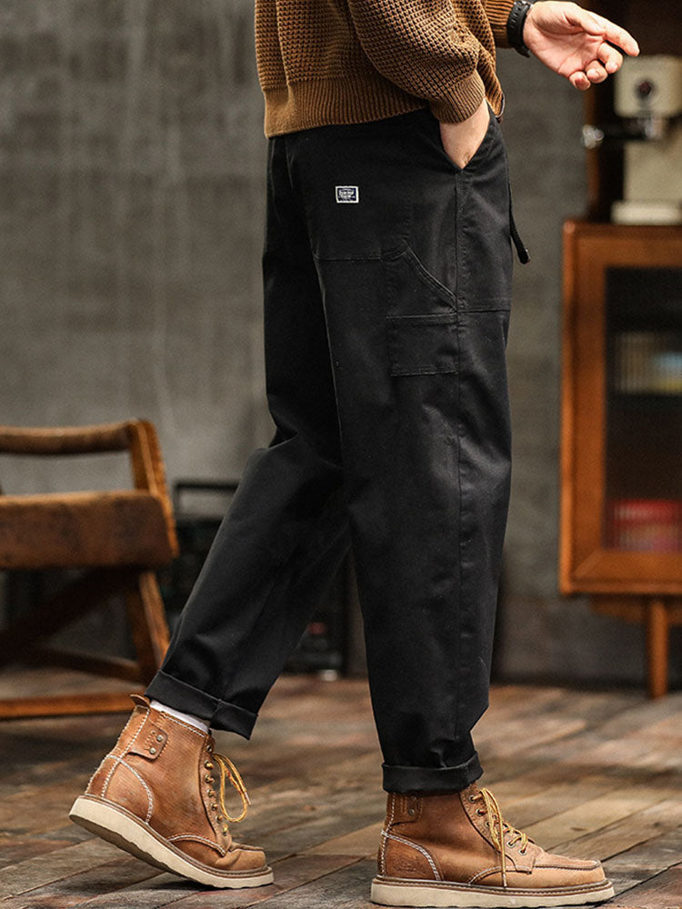 Van Dijkman Mode® | Heren Utility Broek in Vintage Stijl