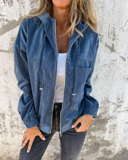 Levii BIANCA Retro Hoodie Zip Jack detail