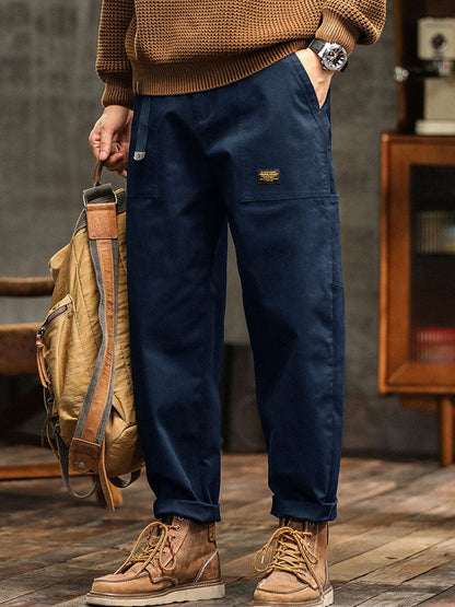 Van Dijkman Mode® | Heren Utility Broek in Vintage Stijl