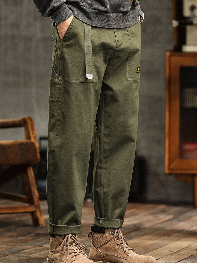 Van Dijkman Mode® | Heren Utility Broek in Vintage Stijl