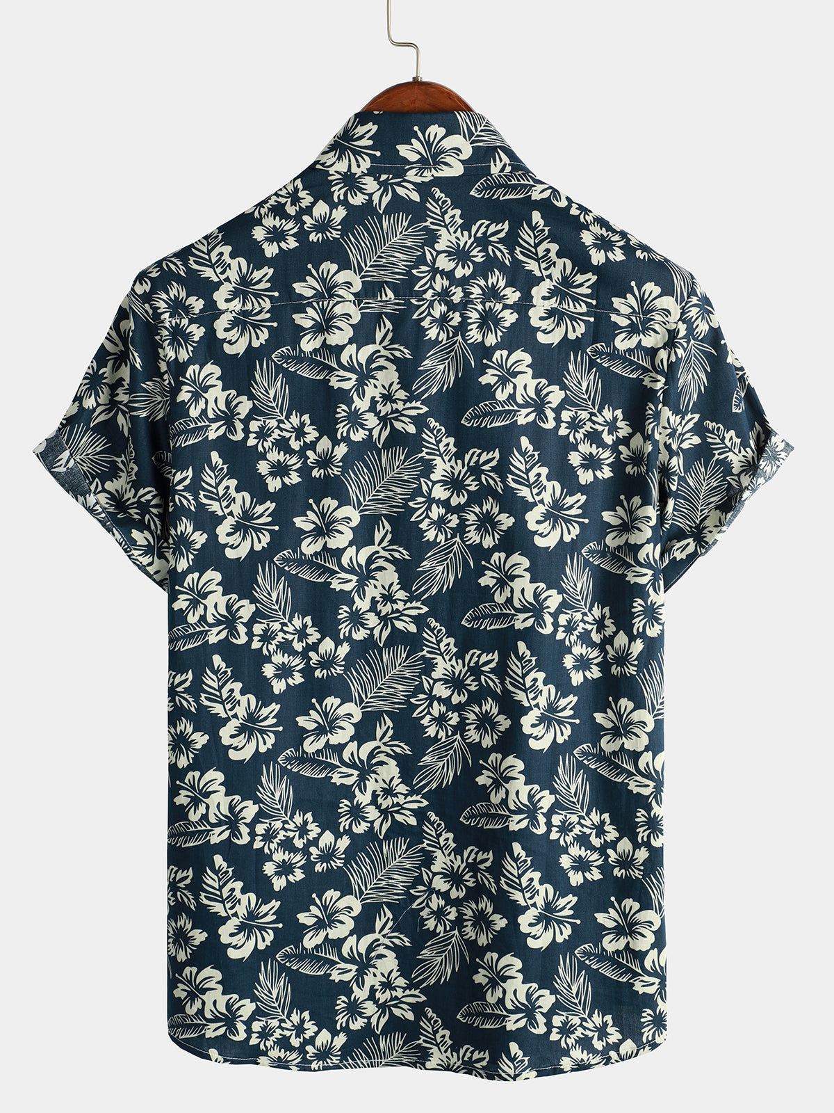 Van Dijkman Mode® | Katoenen Hawaii Overhemd met Korte Mouwen