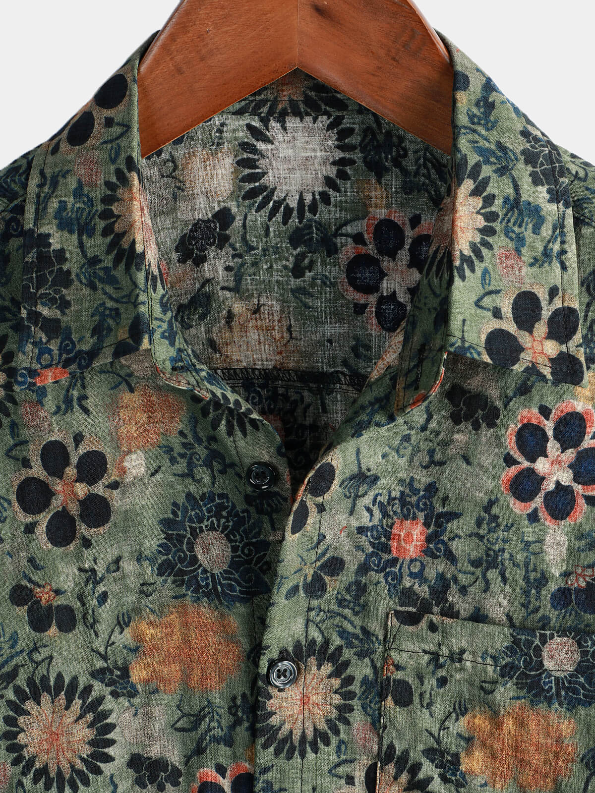 Van Dijkman Mode® | Katoenen Hawaii Overhemd met Korte Mouwen