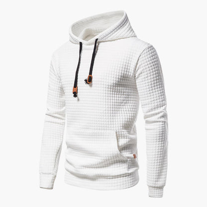 Van Dijkman Mode® | Hoodie met Ruitpatroon