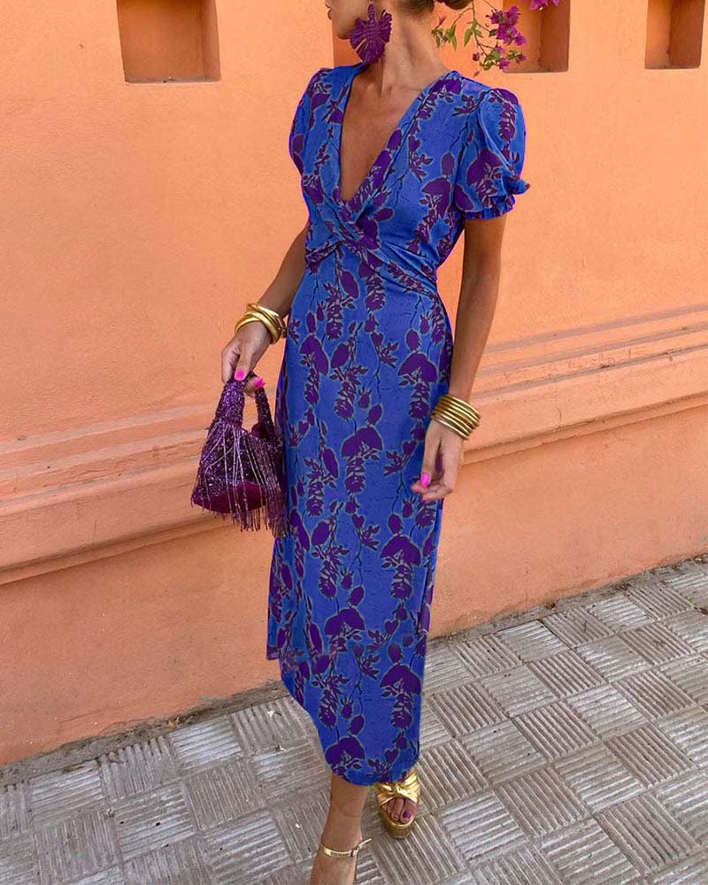 Linden Mode | Elegante Zomerjurk met Pofmouw