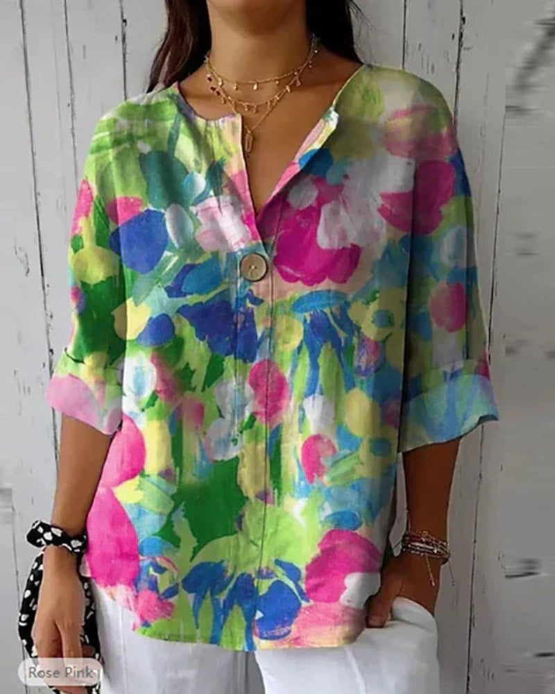 Linden Mode | Bloemige Vintage Blouse