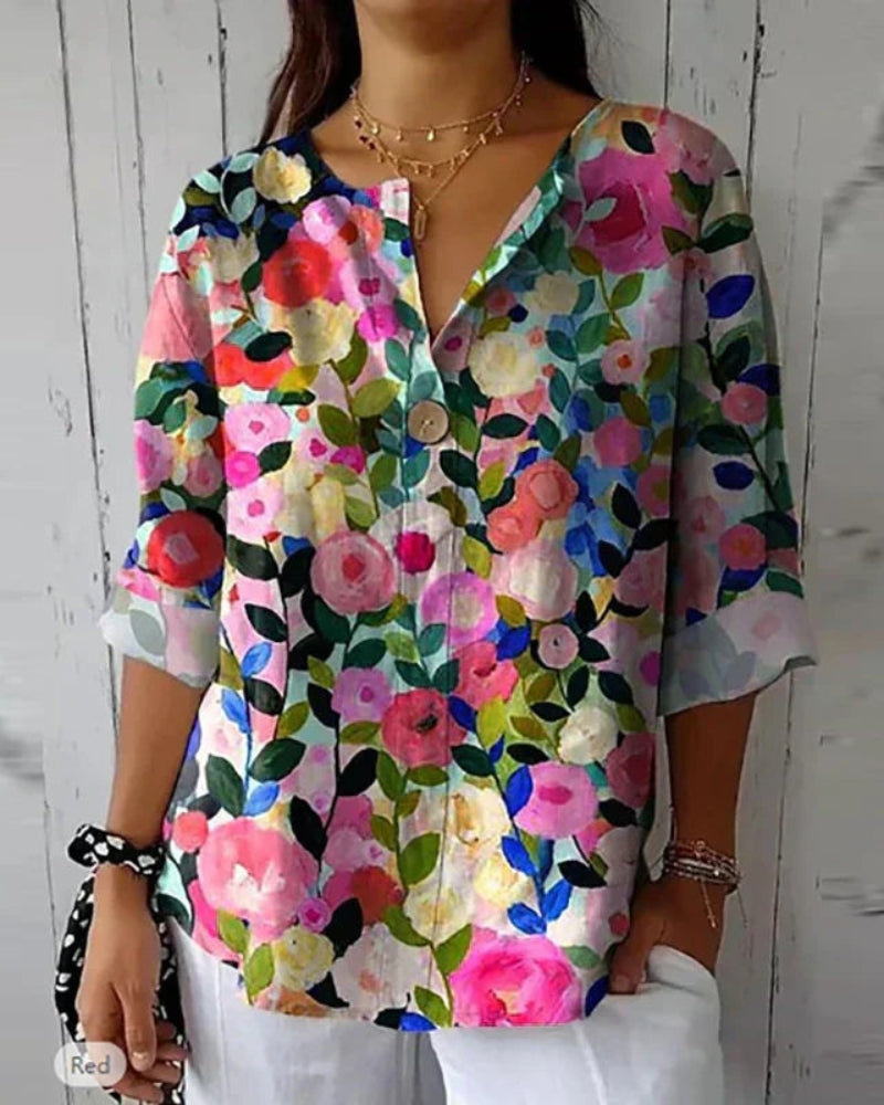 Linden Mode | Bloemige Vintage Blouse