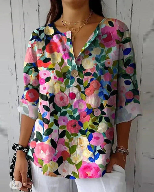 Linden Mode | Bloemige Vintage Blouse