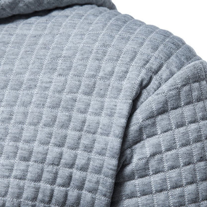 Van Dijkman Mode® | Hoodie met Ruitpatroon