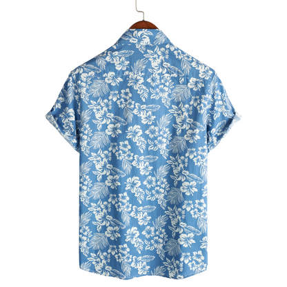 Linden Mode | Hawaïblouse met Korte Mouwen en Bloemenpatroon