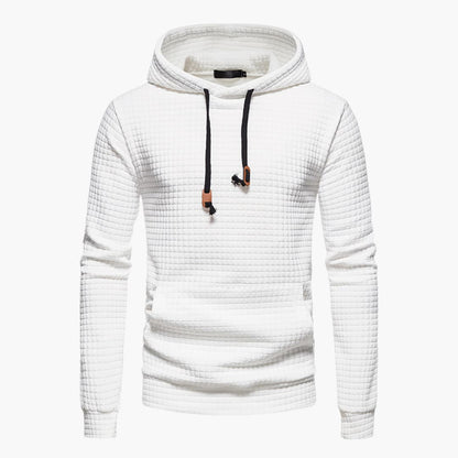 Van Dijkman Mode® | Hoodie met Ruitpatroon