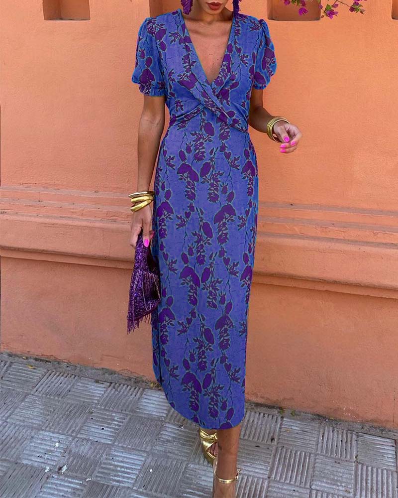 Linden Mode | Elegante Zomerjurk met Pofmouw