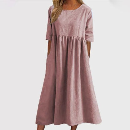 Linden Mode | Elegante Jurk met Ronde Hals