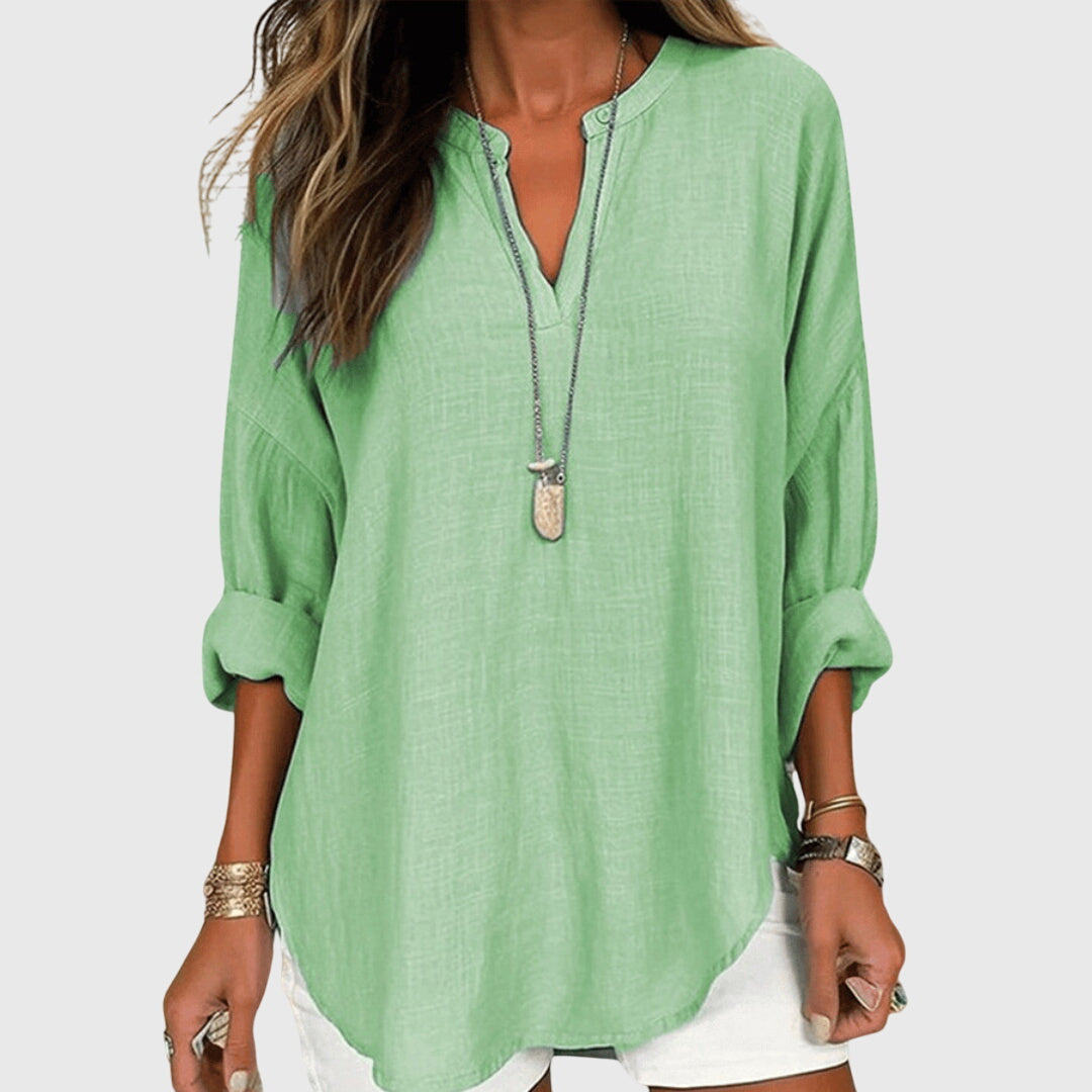 Linden Mode | Lenara Elegante en Luchtige Strandblouse