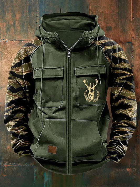 Linden Mode | Hunter Vest met Camouflage Mouwen