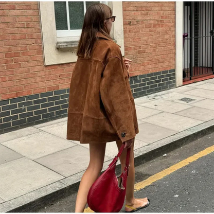 Linden Mode | Suede Statement Coat