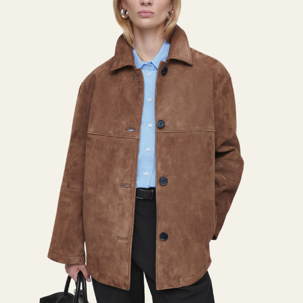 Linden Mode | Collared Suede Jacket