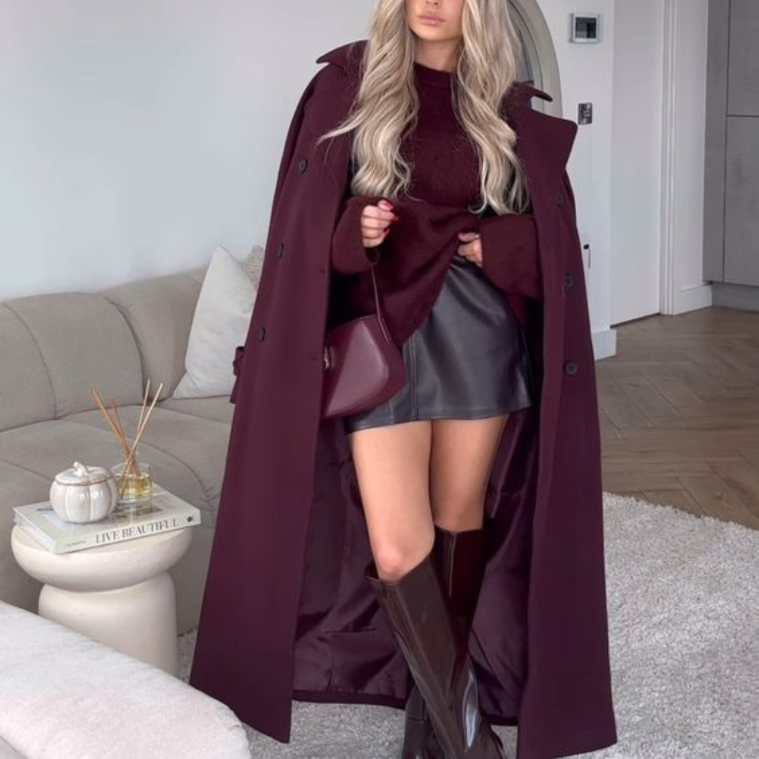 Linden Mode | Classy Burgundy Jas