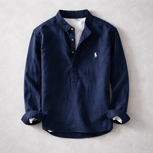 Van Dijkman Mode® | Comfortabel Linnen Overhemd