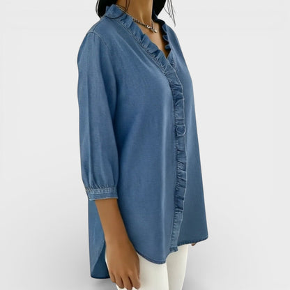Van Dijkman Mode® | Elegante Blouse met Ruffles