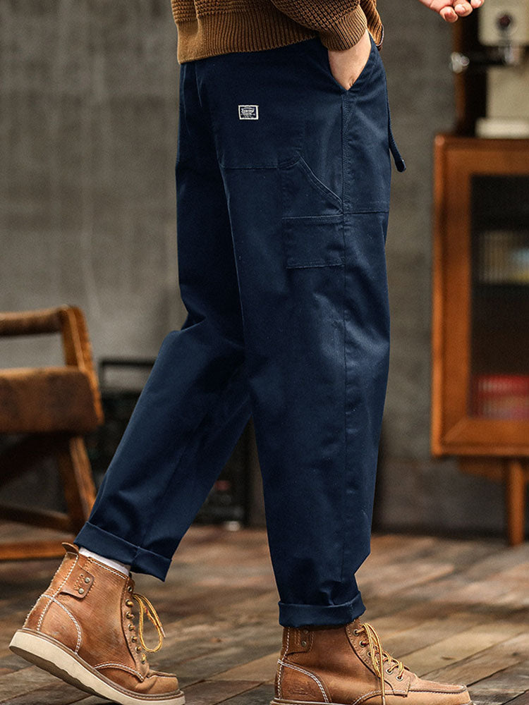 Van Dijkman Mode® | Heren Utility Broek in Vintage Stijl