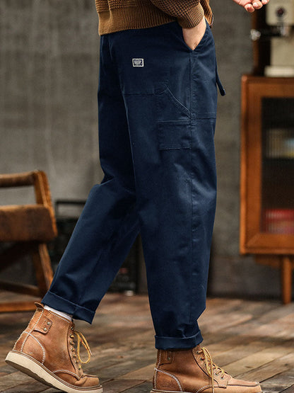 Van Dijkman Mode® | Heren Utility Broek in Vintage Stijl