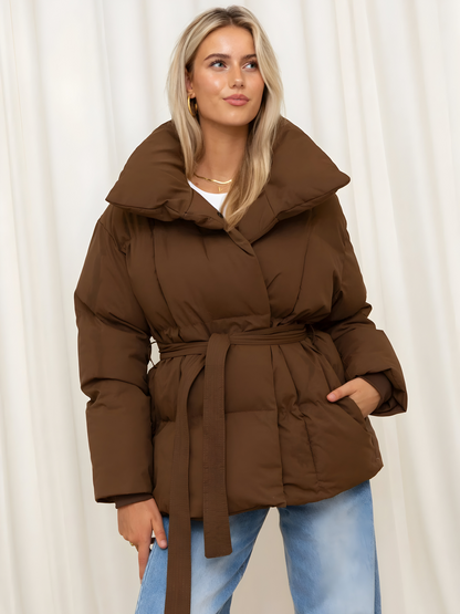 Van Dijkman Mode® | Elegante Gewatteerde Winterjas