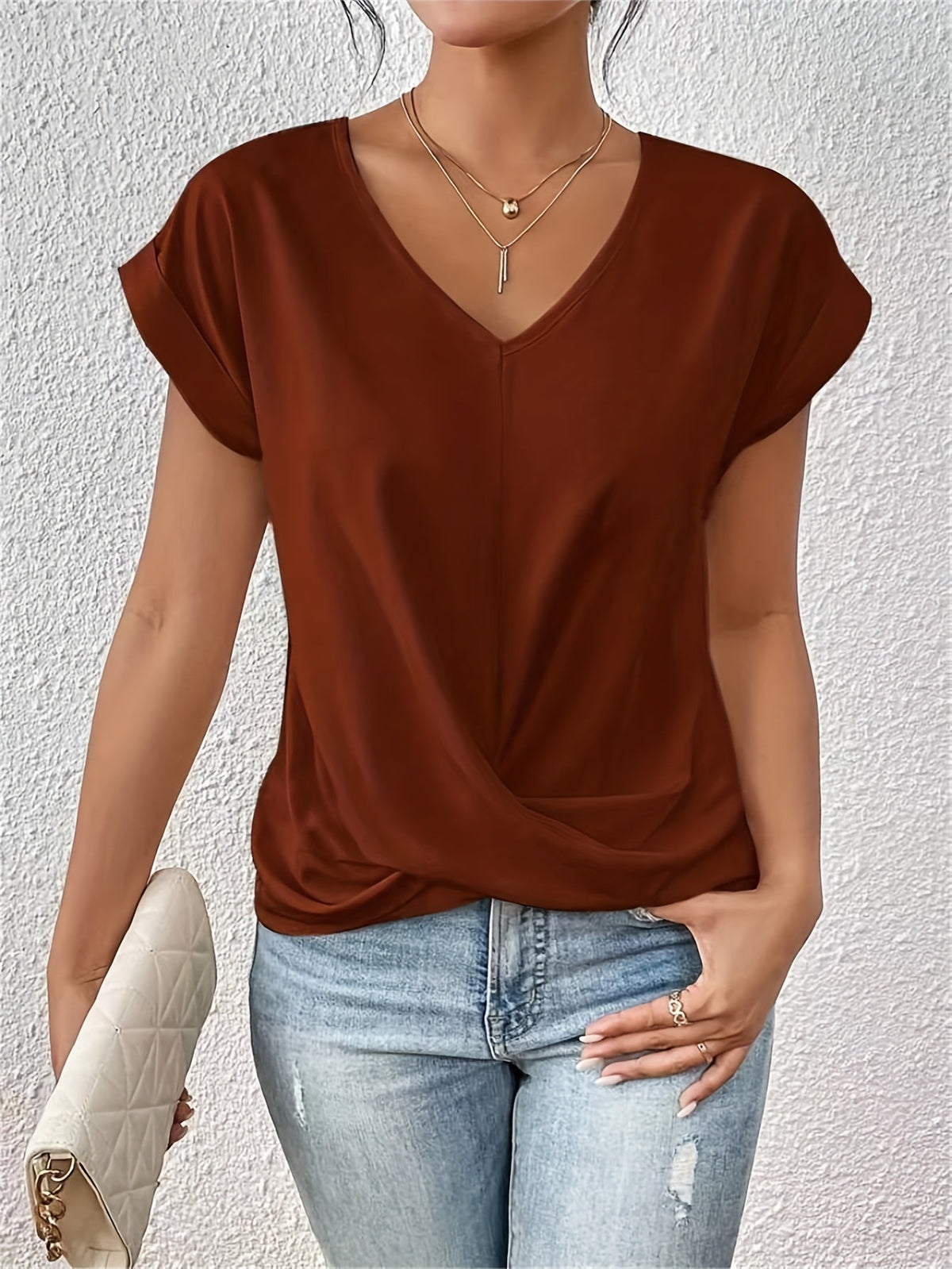 Van Dijkman Mode® | Comfortabel T-shirt met elegante halslijn