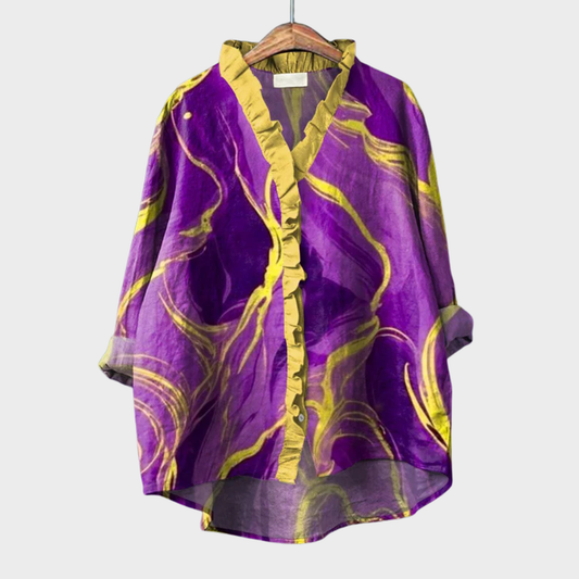 Linden Mode | Luchtige Blouse met Kleurpatroon